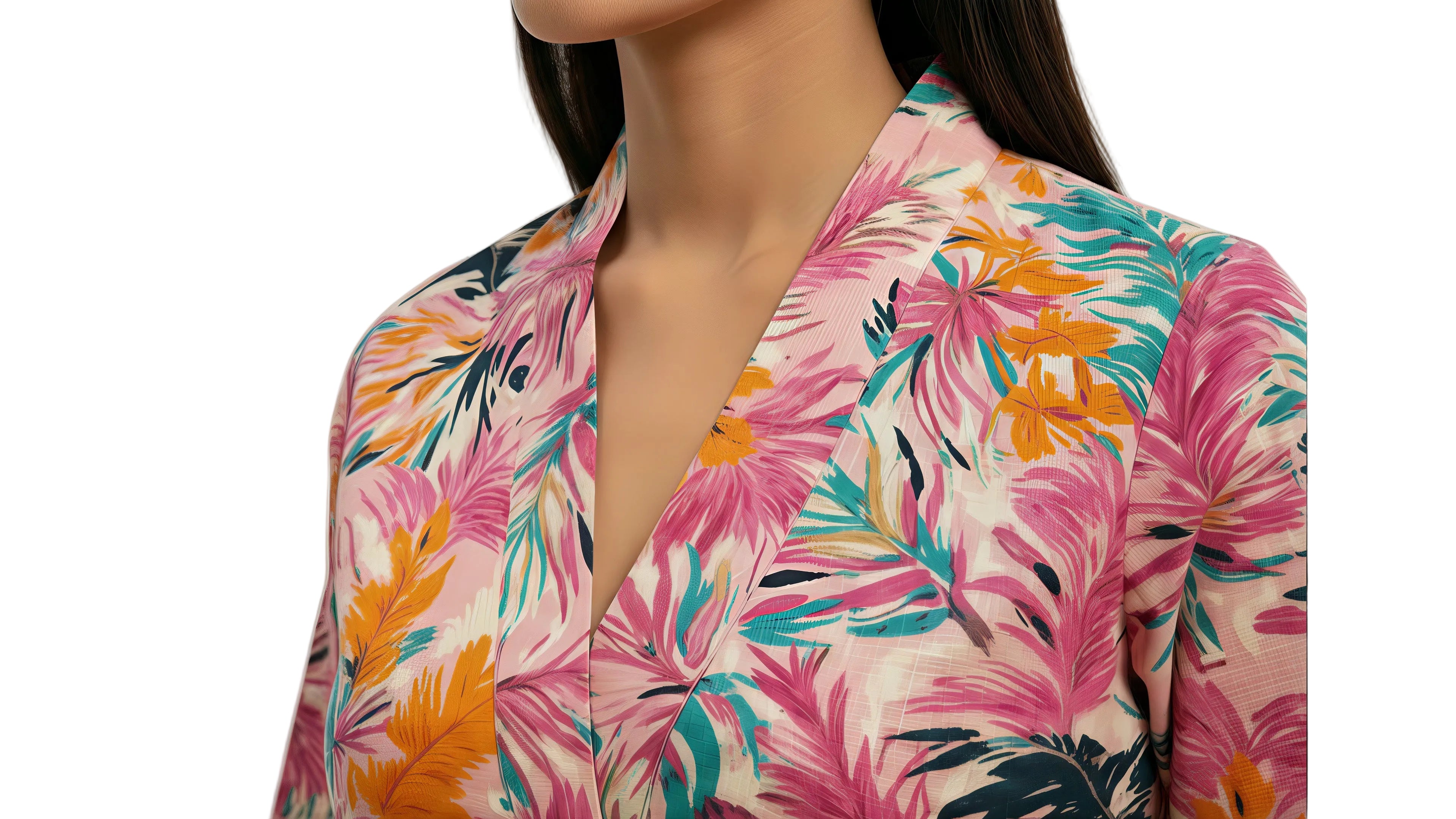 Holter Neck Multicolour Short Kurti