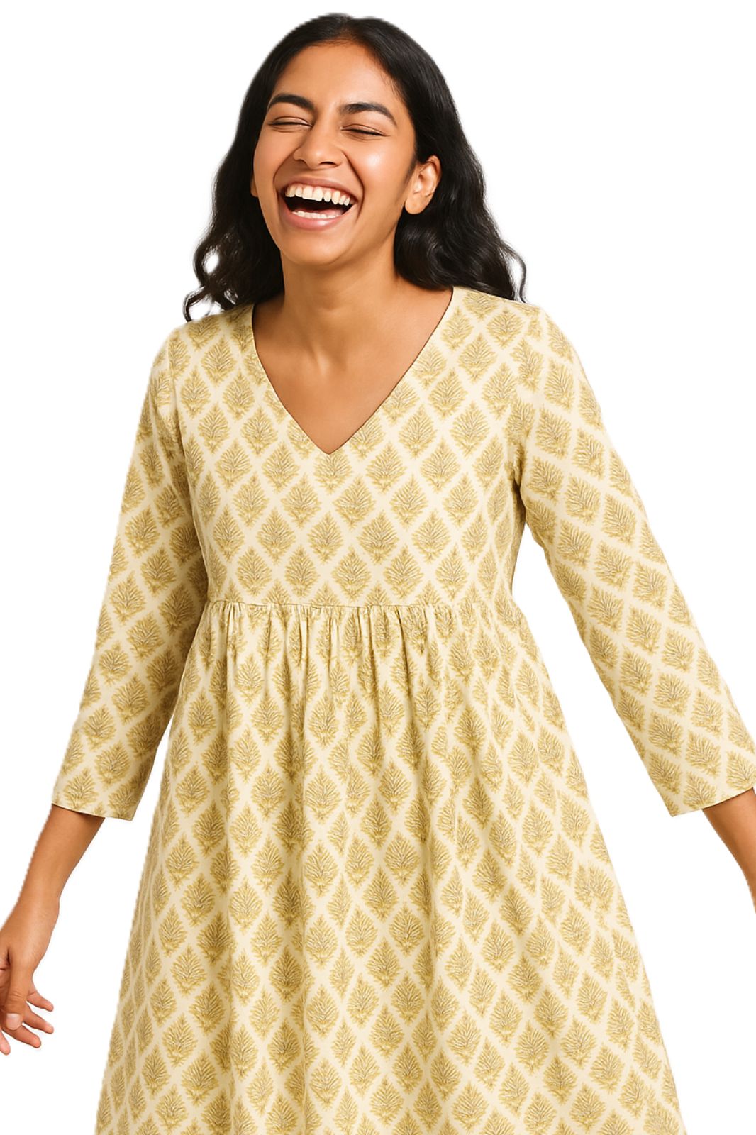 Aliya Chudidaar Yellow Full Sleeves